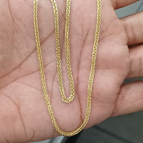 10kt Real Gold Wheat Chain 18 inches